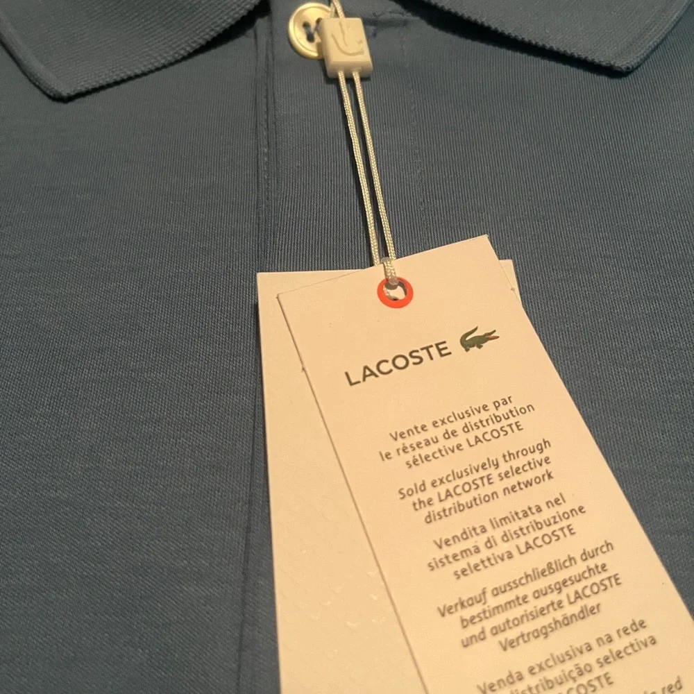 Lacoste Men's Sky Blue Polo Shirt - Picture 5 of 5